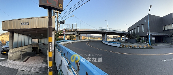 武生駅南・錦町立体交差をパノラマで撮影