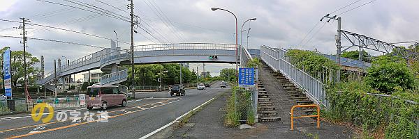 櫛ケ浜跨線人道橋全景