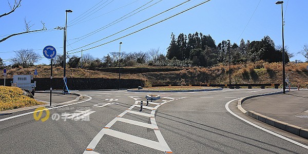 静岡・日本平ラウンドアバウトを北西側から眺める