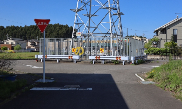 JR東日本 蒲須坂矢板線40号鉄塔ロータリーを東側から眺める