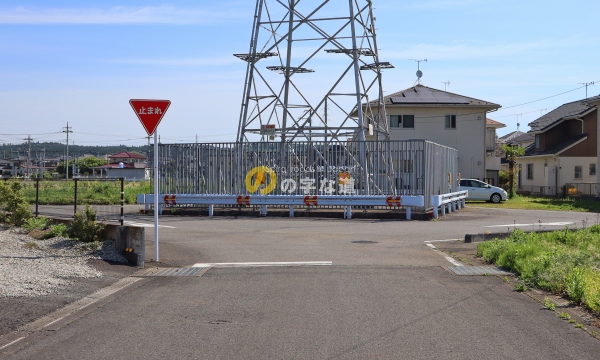 JR東日本 蒲須坂矢板線40号鉄塔ロータリーを西側から眺める